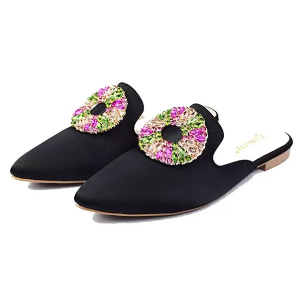 Mule pour femme 080 noir .................. sandale médicale femme confortable Maroc